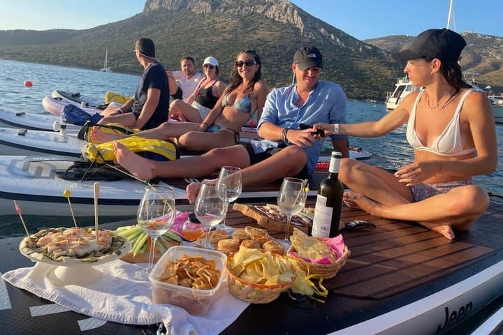 SUP Tour Experience Sunrise or Sunset breakfast or aperitif Olbia