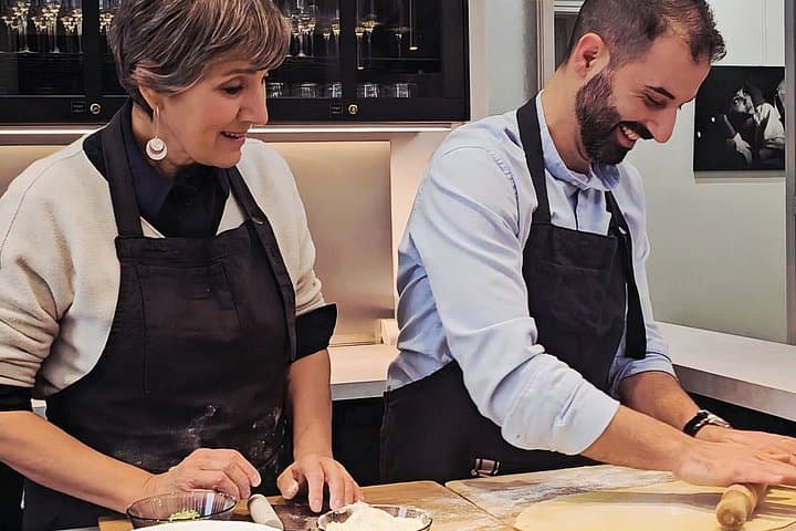 Parma City Center Pasta Making with Wine and Parmesan
