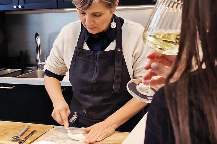 Parma City Center Pasta Making with Wine and Parmesan