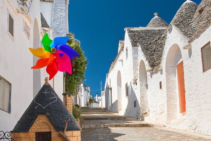 Day Trip to Alberobello Monopoli and Polignano a Mare from Bari