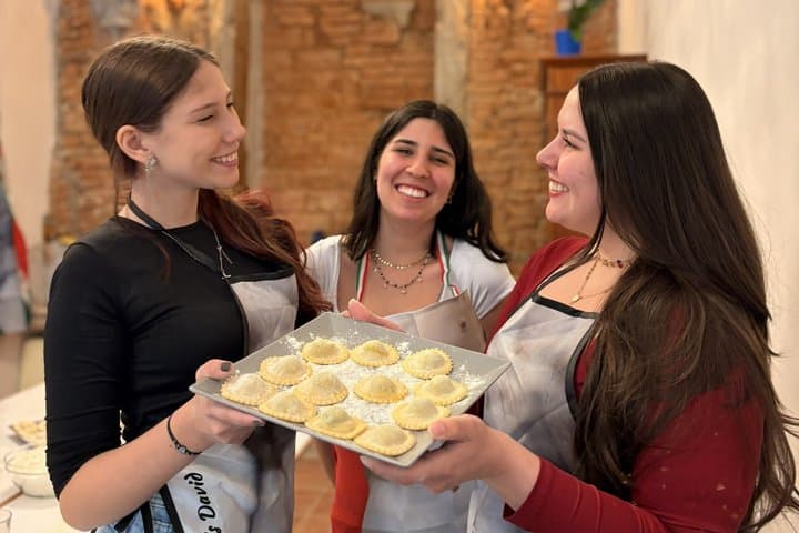 Ravioli & Pasta Cooking Course with Tiramisu, Wine & Gift Apron