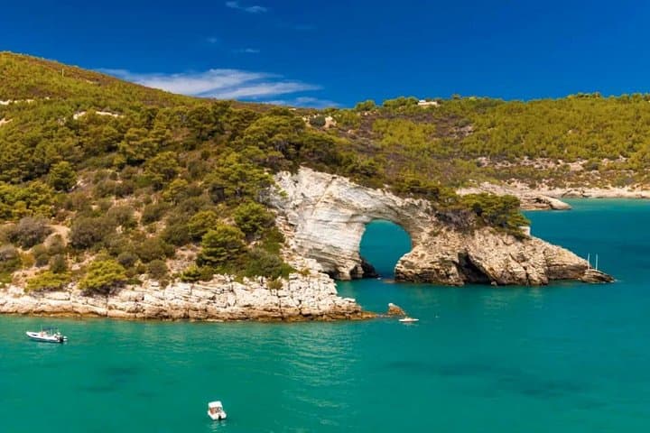 Gargano from Vieste yacht excursion with aperitif and skipper