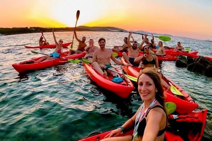 Sunset Kayak Tour with Snorkeling and Local Aperitif