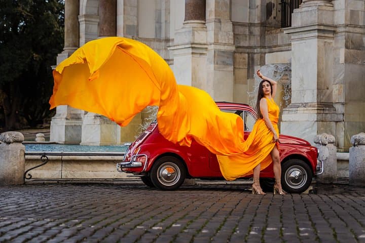 Rome : Photoshoot with Flying Dress