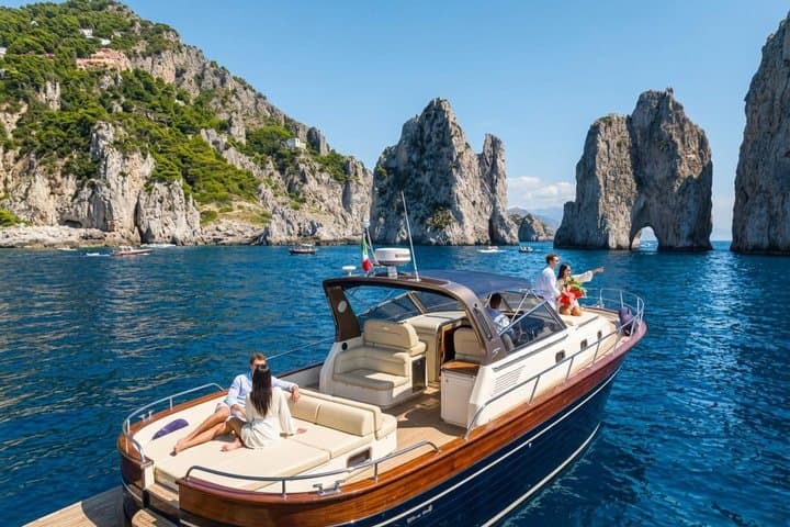 Naples Escape Capri and Blue Grotto All Inclusive Boat Experience