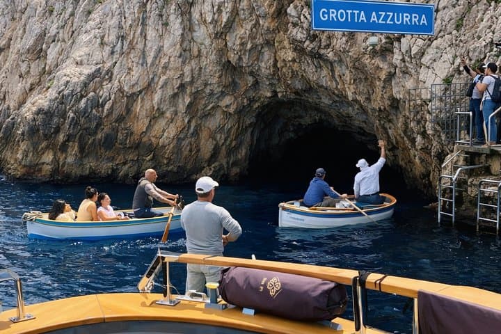 Blue Grotto and Capri Boat Tour with Aperitivo Swim and Snorkel
