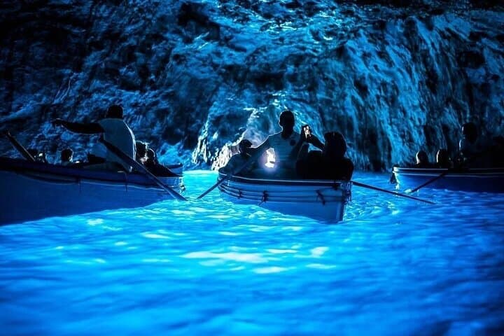 From Vico Equense Capri Island Boat Tour Experience
