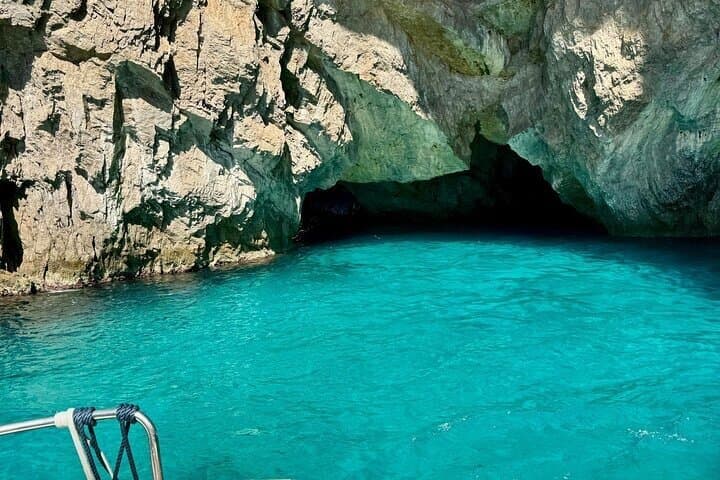 From Vico Equense Capri Island Boat Tour Experience