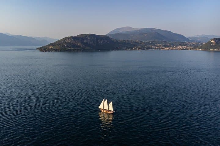 Sunset by Sailing Boat with Aperitif on Lake Garda