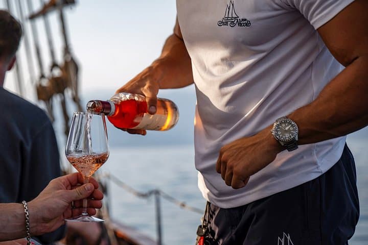 Sunset by Sailing Boat with Aperitif on Lake Garda