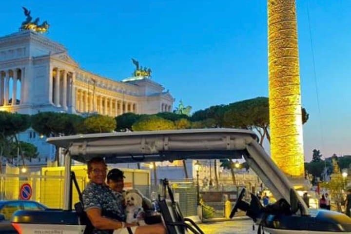 Rome by Night on Golf Cart - ViP Private Tour with Hotel Pick Up