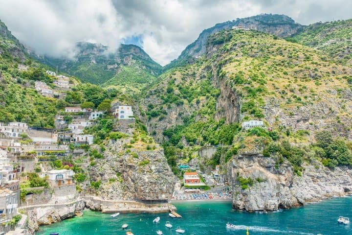 Amalfi Coast Tour by APE Calessino and BOAT