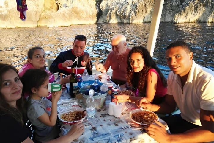 Sorrento Coast Sunset Boat Tour: Small Group, Swimming & Dinner