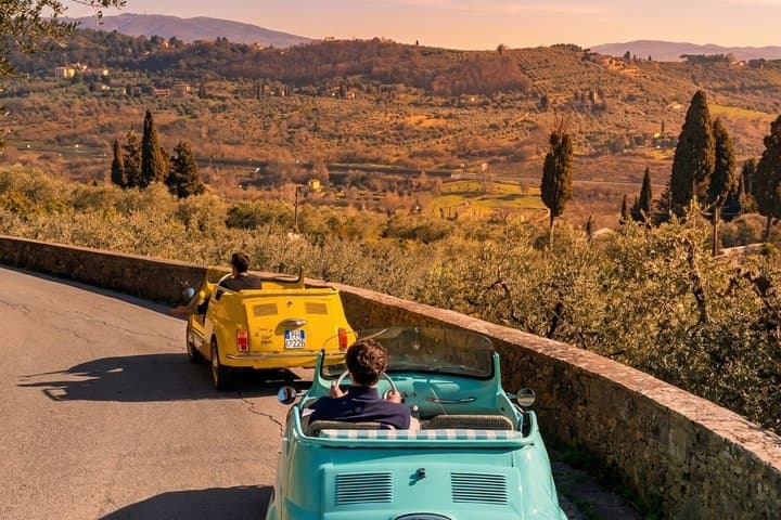 Florence Panoramic Tour in an Electric Fiat 500 Cabrio + Picnic