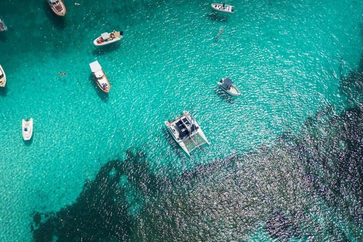 Daily cruise on a sailing catamaran on the La Maddalena archipelago