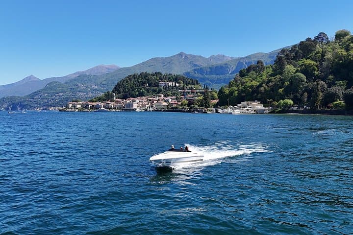Lake Como Sunset Private Boat Tour Cruise with Aperitivo