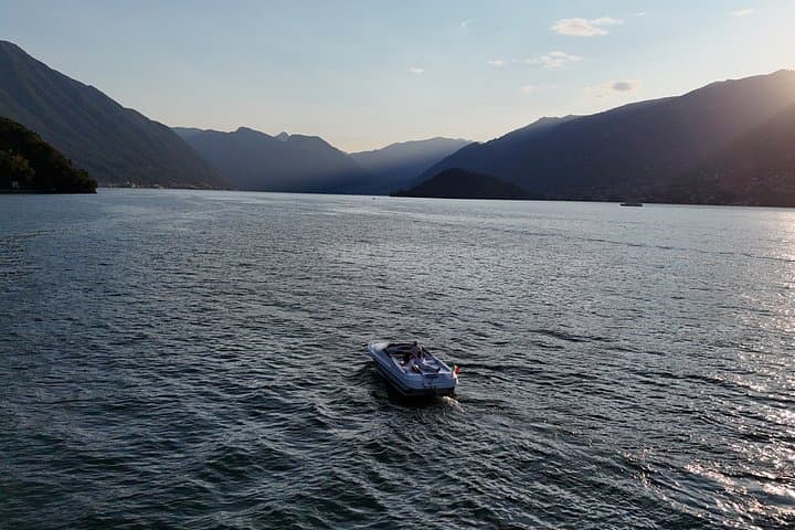Lake Como Sunset Private Boat Tour Cruise with Aperitivo