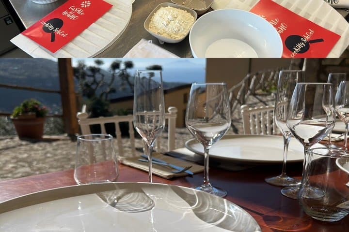 Pizza and mozzarella school on the hills of Sorrento