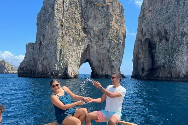 Blue Grotto and Capri Boat Tour with Aperitivo Swim and Snorkel