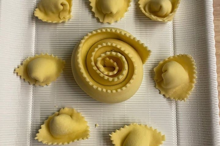 Fresh pasta cooking class with wine tasting