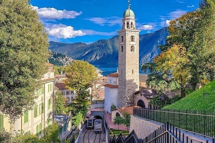 Milan Day Trip to Lake Como Bellagio Lugano and Boat Ride