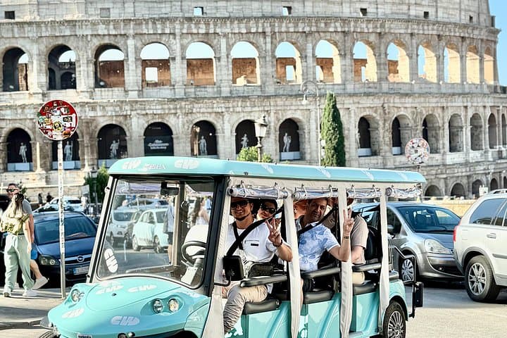 Rome's Top Highlights Golf Cart Tour with Authentic Gelato