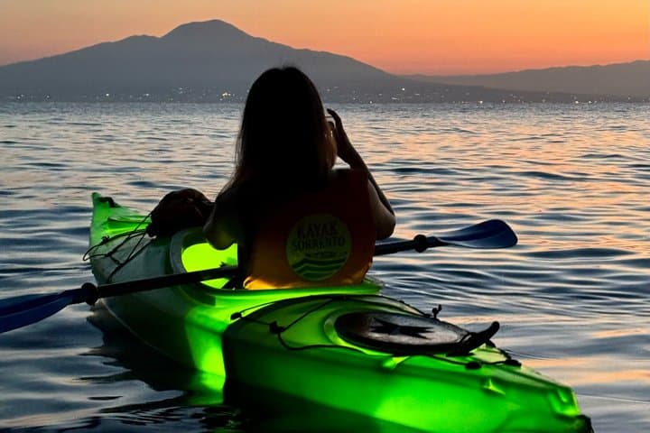 Sunset Kayak Activity on the Sorrento Coast