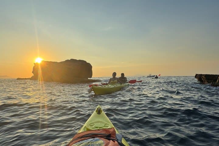 Sunset Kayak Activity on the Sorrento Coast