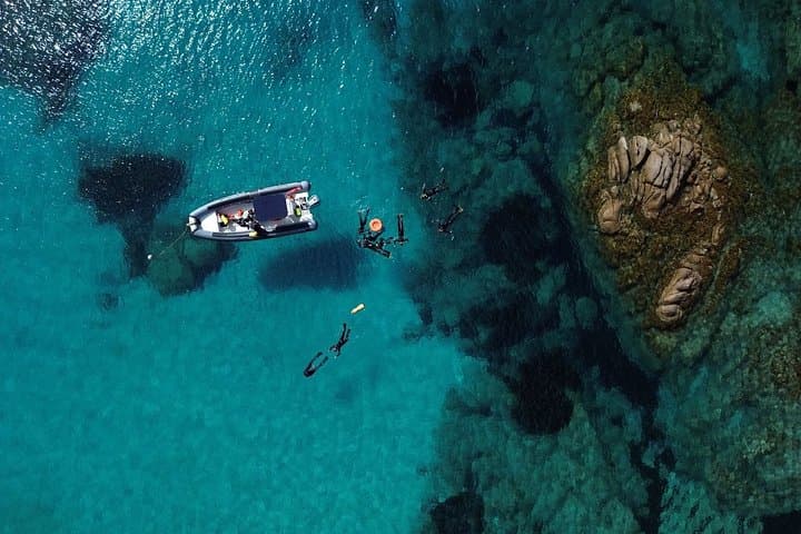 San Teodoro: snorkeling dinghy tour at Molara with sea scooter