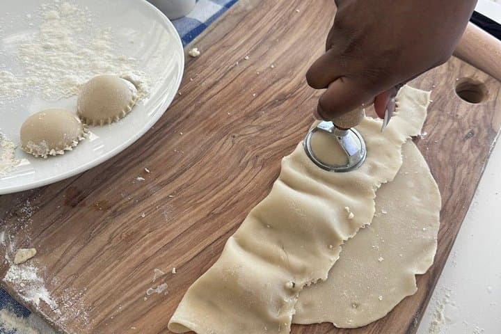 Small Group Capri Pasta Making Class, Tiramisù, Wine and Sea View