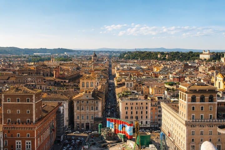Vittoriano Access and 360° Panoramic Terrace with Audio Guide