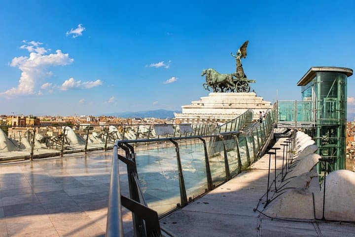 Vittoriano Access and 360° Panoramic Terrace with Audio Guide