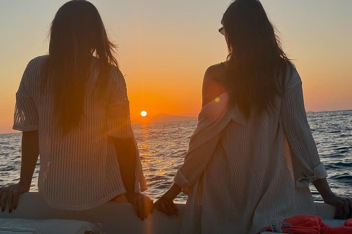 Capri Sunset Cruise, with Prosecco, Faraglioni Views & Swim Stops