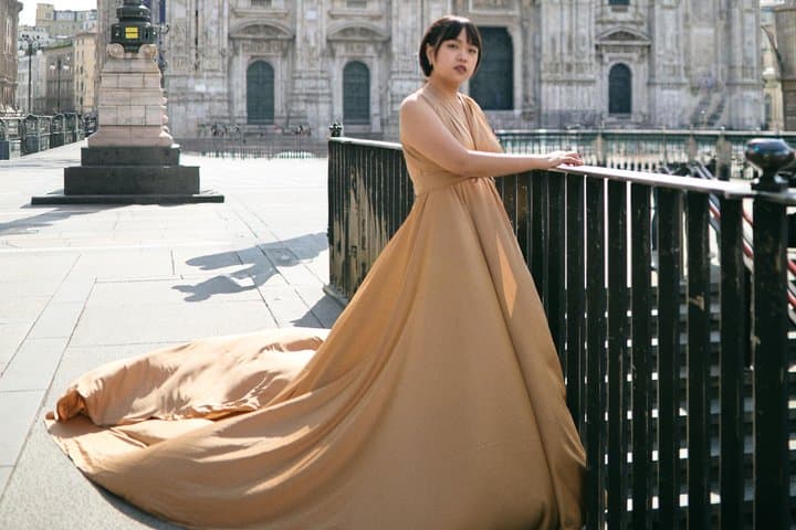 Milan Flying Dress Photoshoot