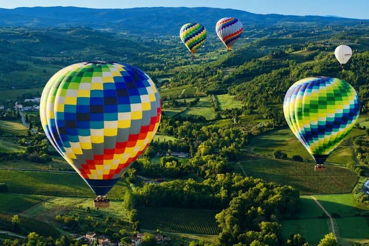 Hot Air Balloon ride in the Chianti Valley Tuscany