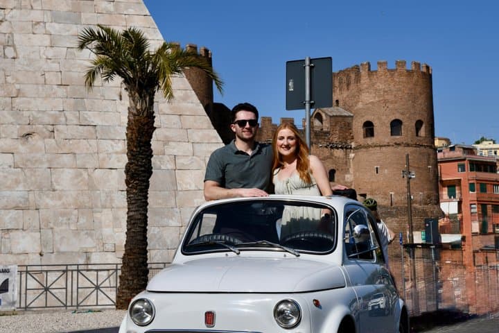 Vintage Fiat500 | Aqueduct, AppianWay, Catacomb & Timeless Photos