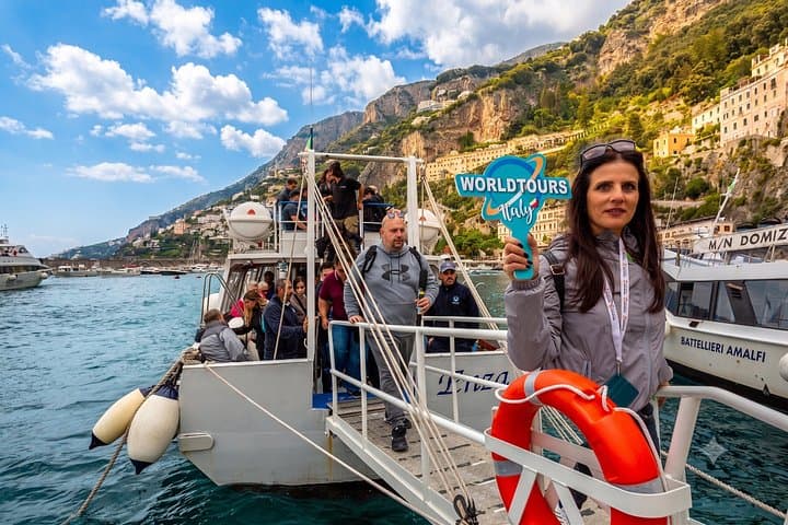 Amalfi Coast Tour from Naples with Boat Ride