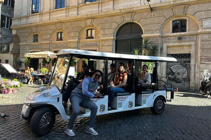 Rome Eco Golf Cart Hop on Hop off Experience