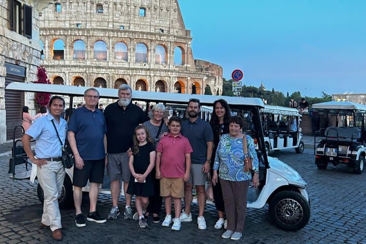 Rome Eco Golf Cart Hop on Hop off Experience
