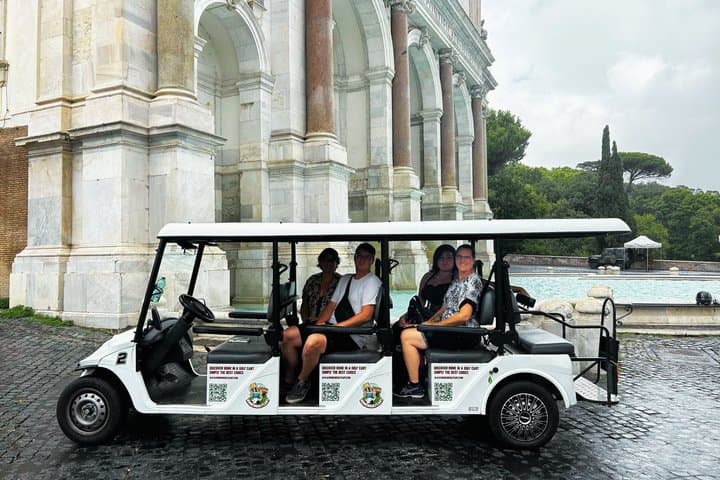 Rome Eco Golf Cart Hop on Hop off Experience