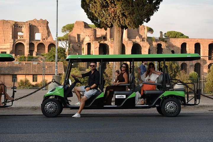 Rome Sunset Golf Cart Tour with Local Expert & Spritz
