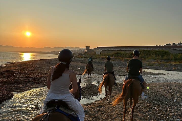 Horseback riding on the beach of Castellammare del Golfo
