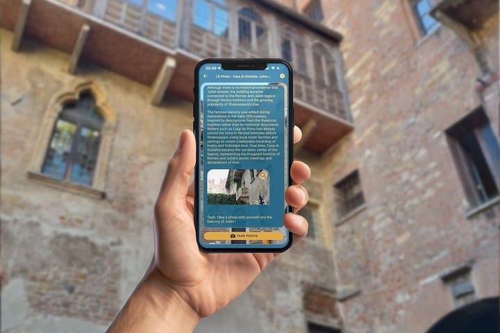 Romeo and Juliet Verona GPS App Walking Tour Mobile Game