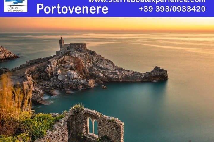 Boat tour 5 Terre from La Spezia : swim, food & drink