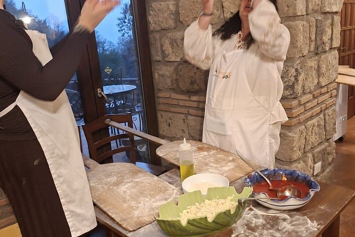 Sorrento Pizza Making Class, Dessert, Wine, Limoncello and Pickup