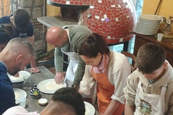 Sorrento Pizza Making Class, Dessert, Wine, Limoncello and Pickup