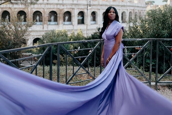 Private Flying Dress Photoshoot in Rome