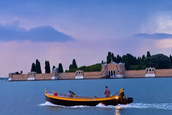 Venice Sunset by Typical Venetian Boat with Prosecco