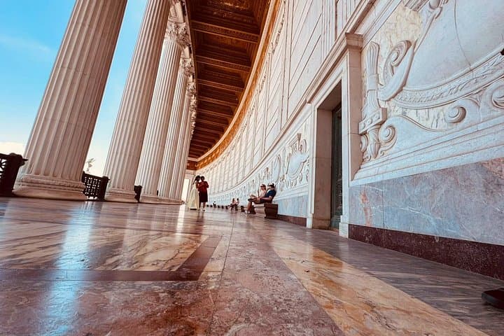 Vittoriano Rome Terrace Panoramic View and Palazzo Venezia Entry