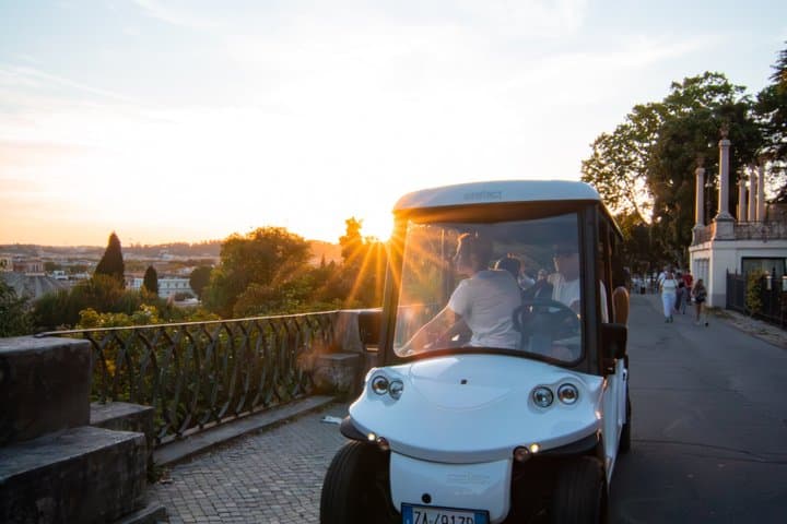 Rome: Private Golf Cart Tour with Gelato Stop